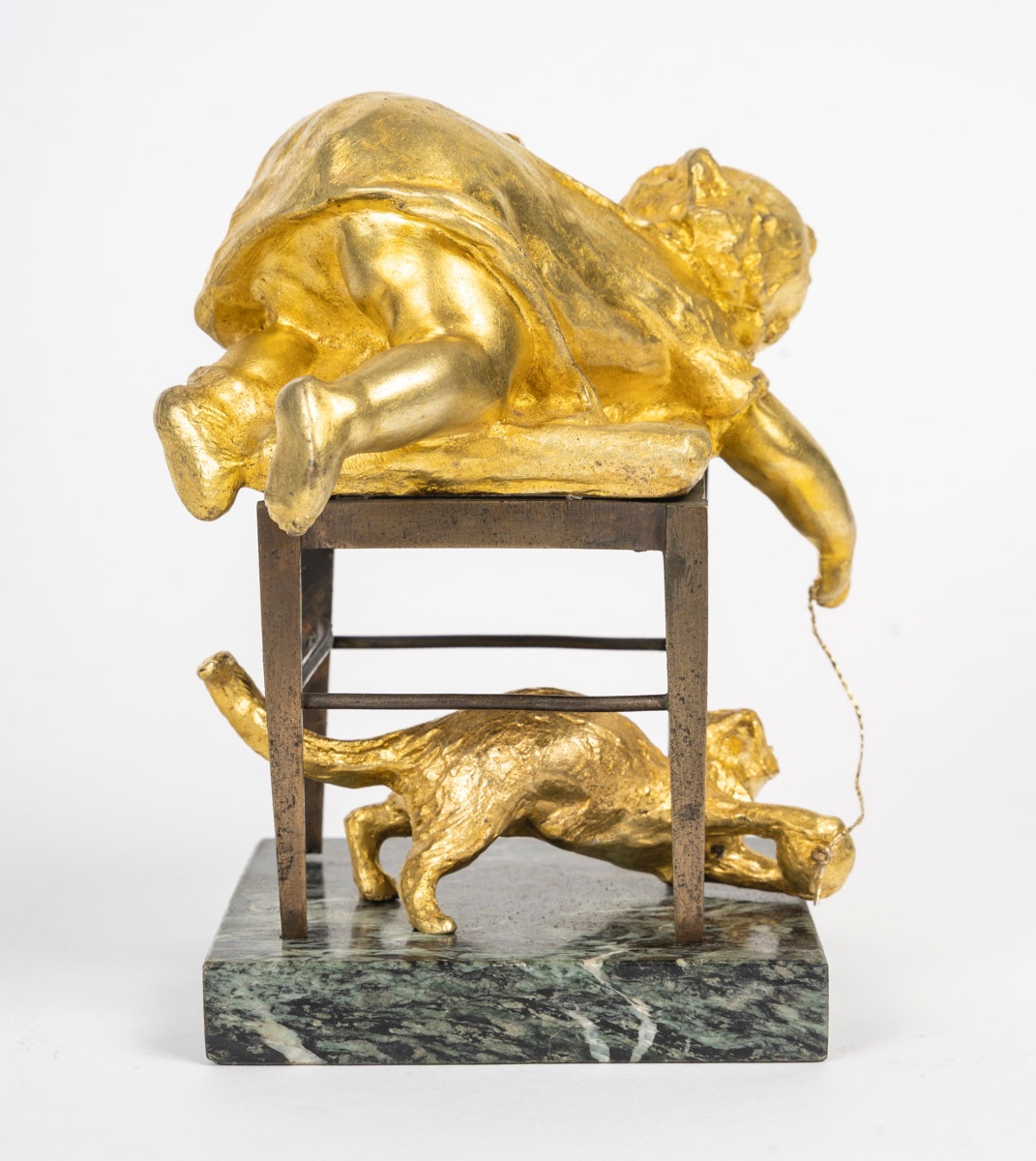Une sculpture en  bronze doré, LOUIS OURY-photo-4