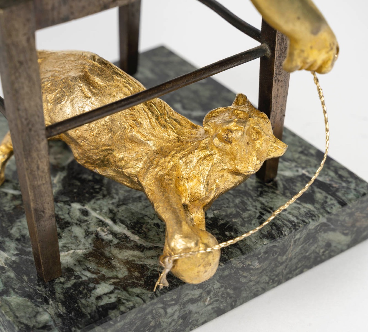 Une sculpture en  bronze doré, LOUIS OURY-photo-7