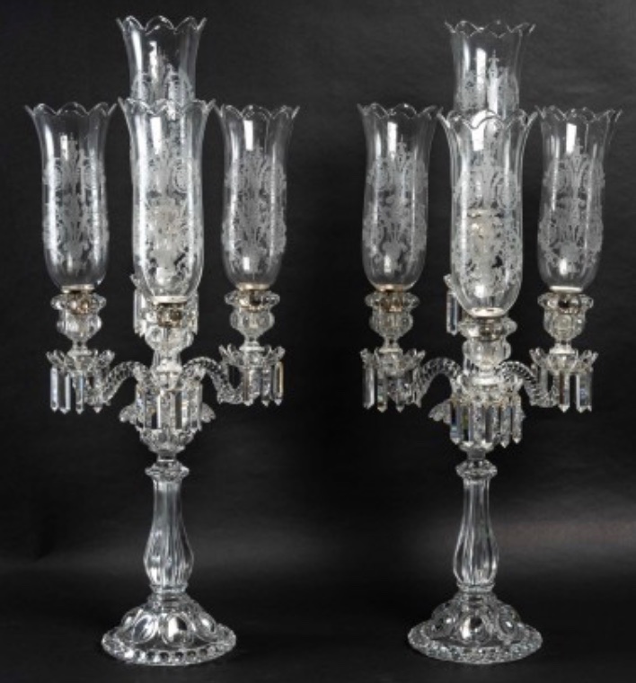 Une paire de girandoles BACCARAT, époque XXème siècle -photo-4