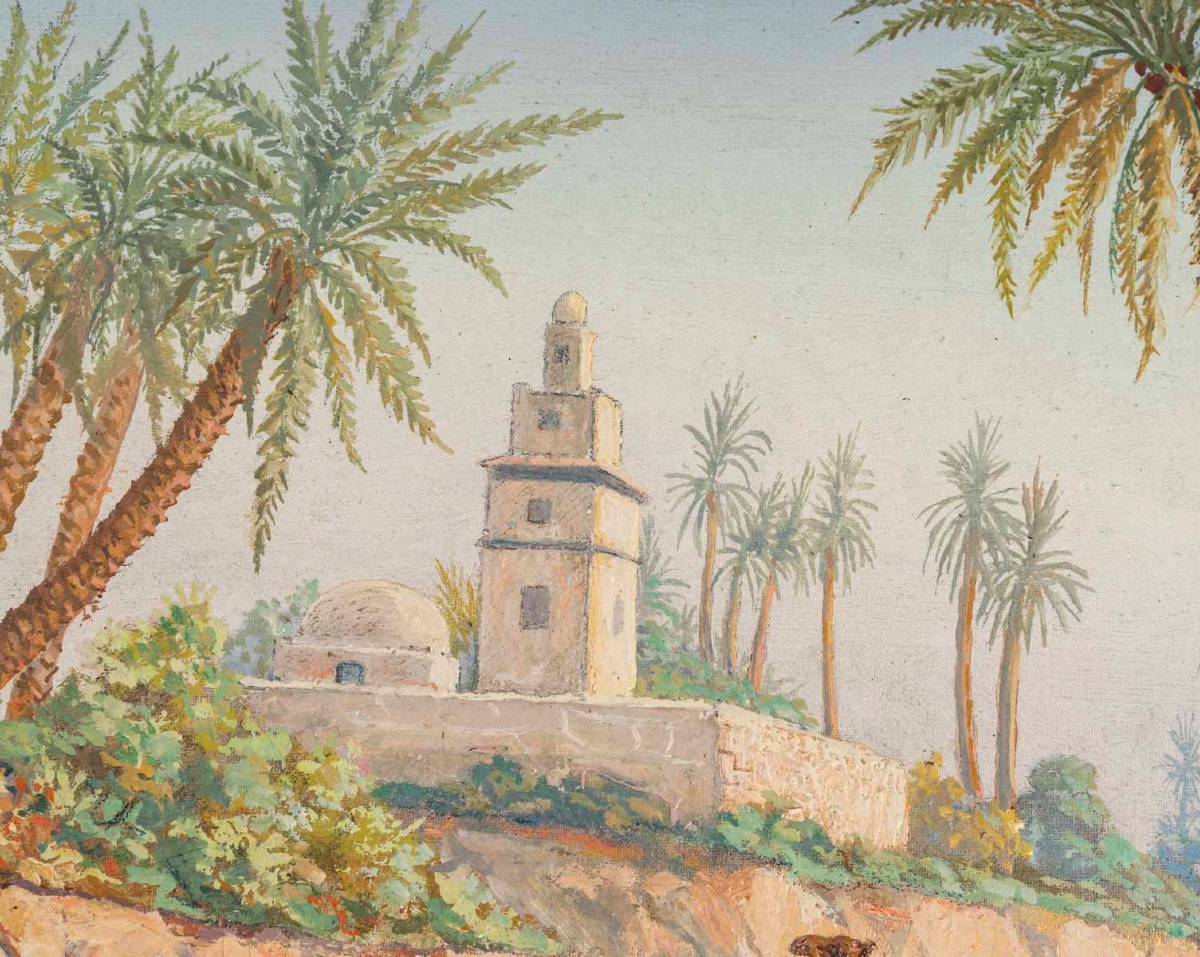 Paire de tableaux orientaliste, époque début XXè siècle -photo-6