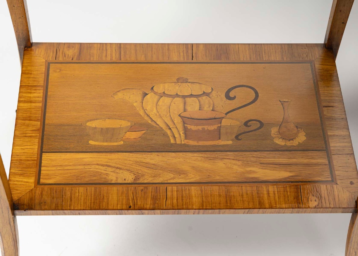A Pair Of Marquetry Coffee Tables, Circa 1900-photo-3