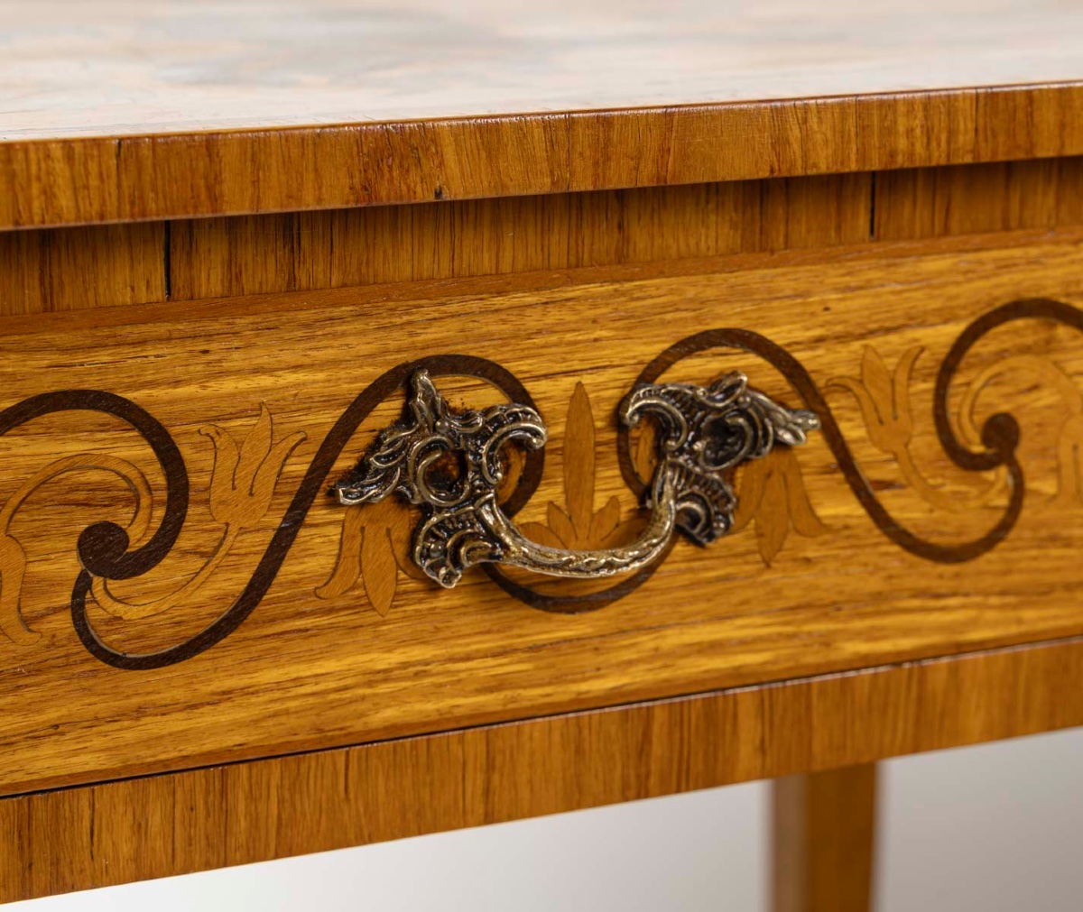 A Pair Of Marquetry Coffee Tables, Circa 1900-photo-7