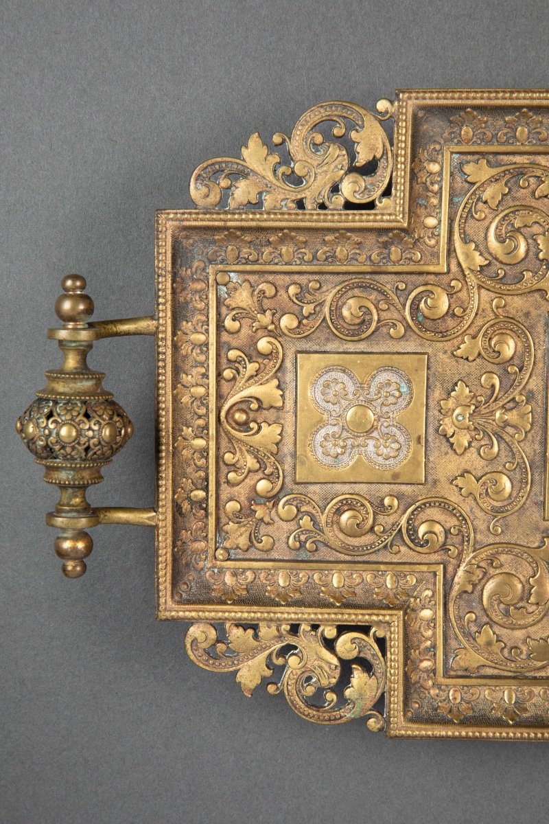 Une coupe vide-poche en bronze doré, fin XIXème siècle -photo-3