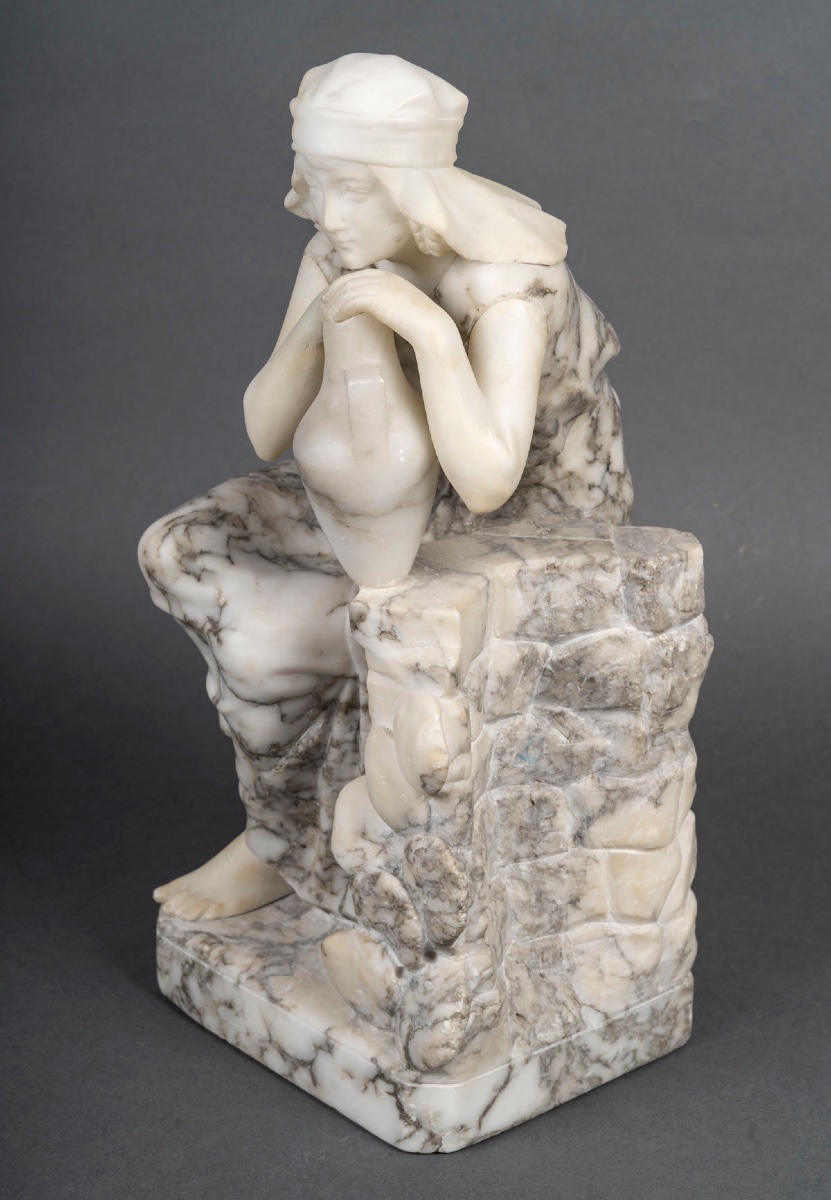 A Marble Sculpture, Late 19th Century -photo-4