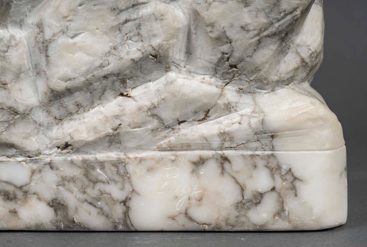 A Marble Sculpture, Late 19th Century -photo-8