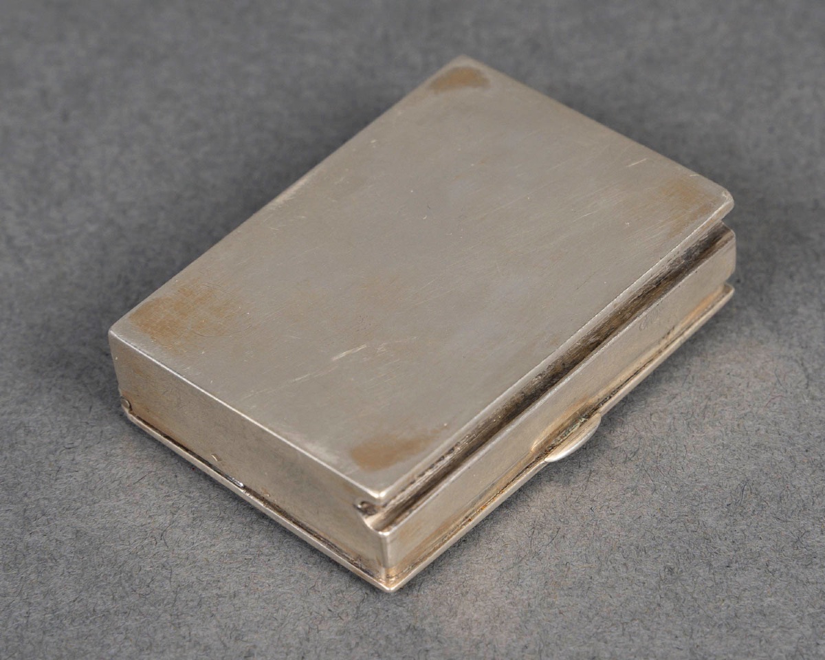 A Miniature Enamel And Solid Silver Box, Late 19th Century -photo-7
