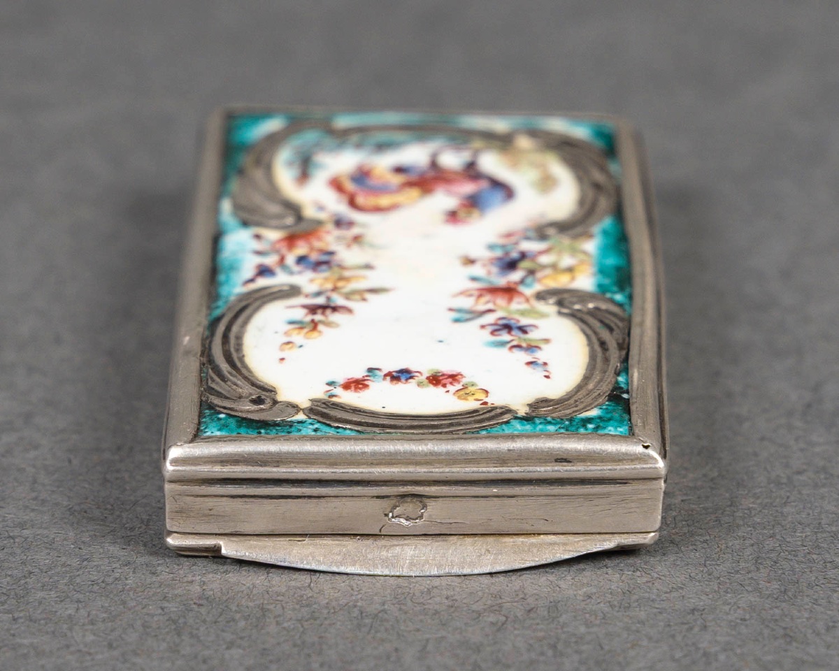 A Miniature Enamel And Solid Silver Box, Late 19th Century -photo-3