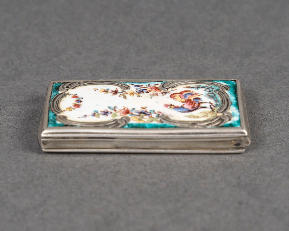 A Miniature Enamel And Solid Silver Box, Late 19th Century -photo-4