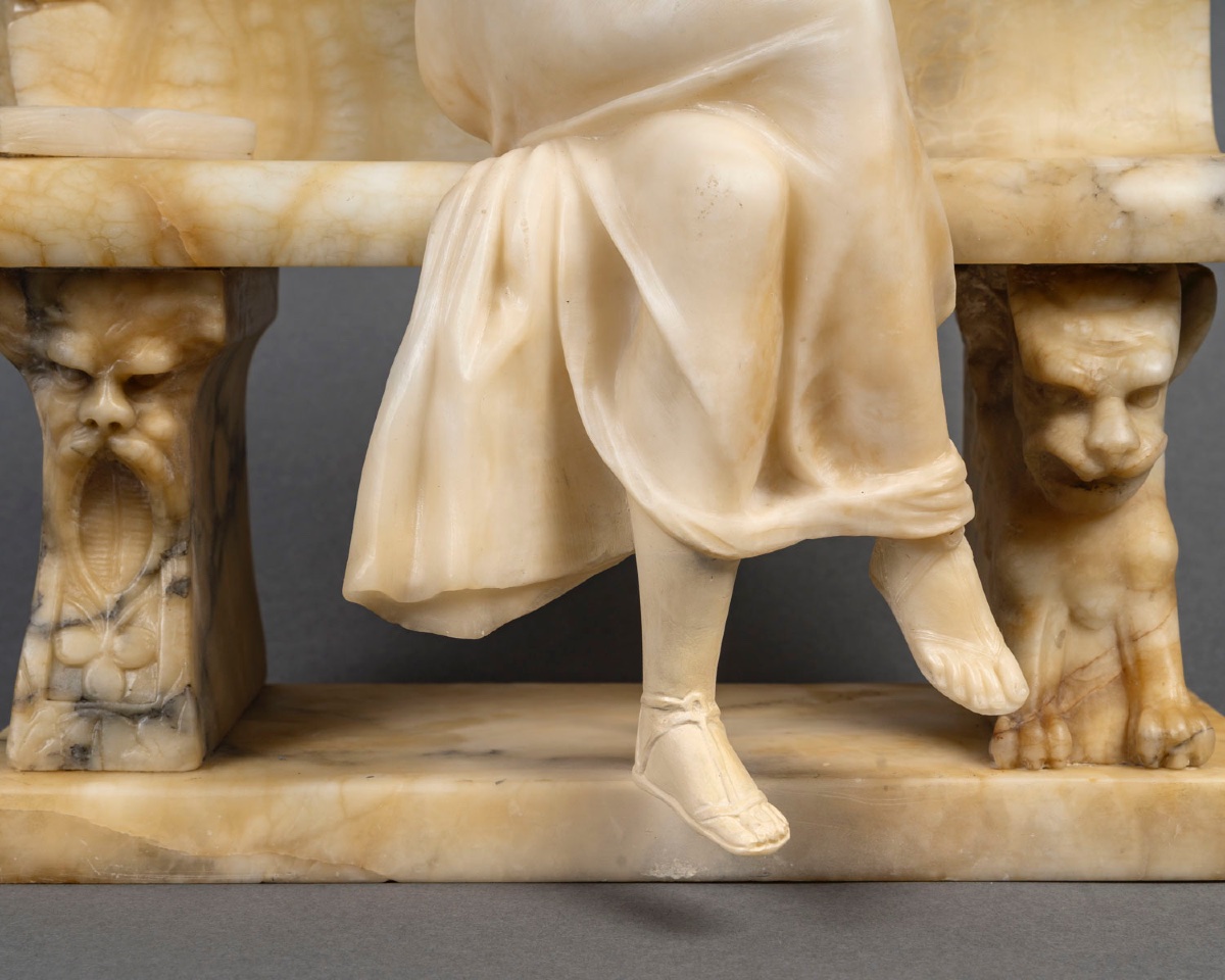 Une sculpture en albâtre, début XXème siècle-photo-3