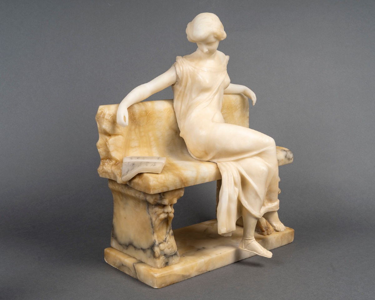 Une sculpture en albâtre, début XXème siècle-photo-4