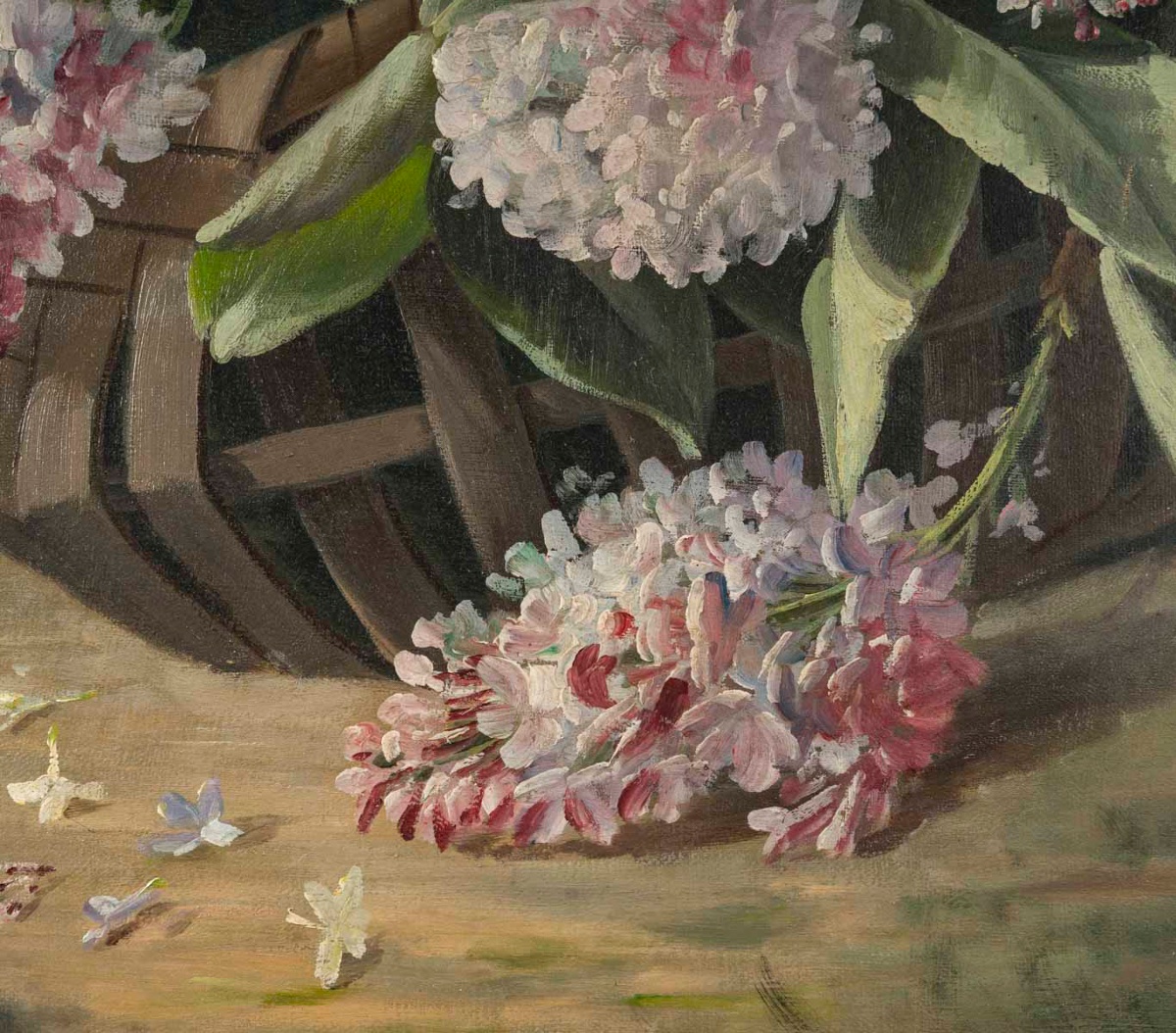 A Painting Of Flowers, Late 19th Century -photo-5