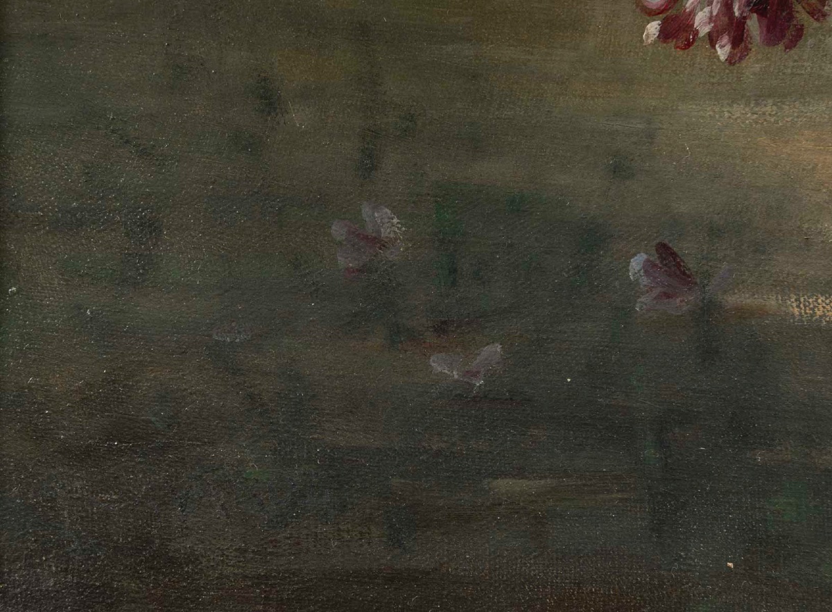A Painting Of Flowers, Late 19th Century -photo-6