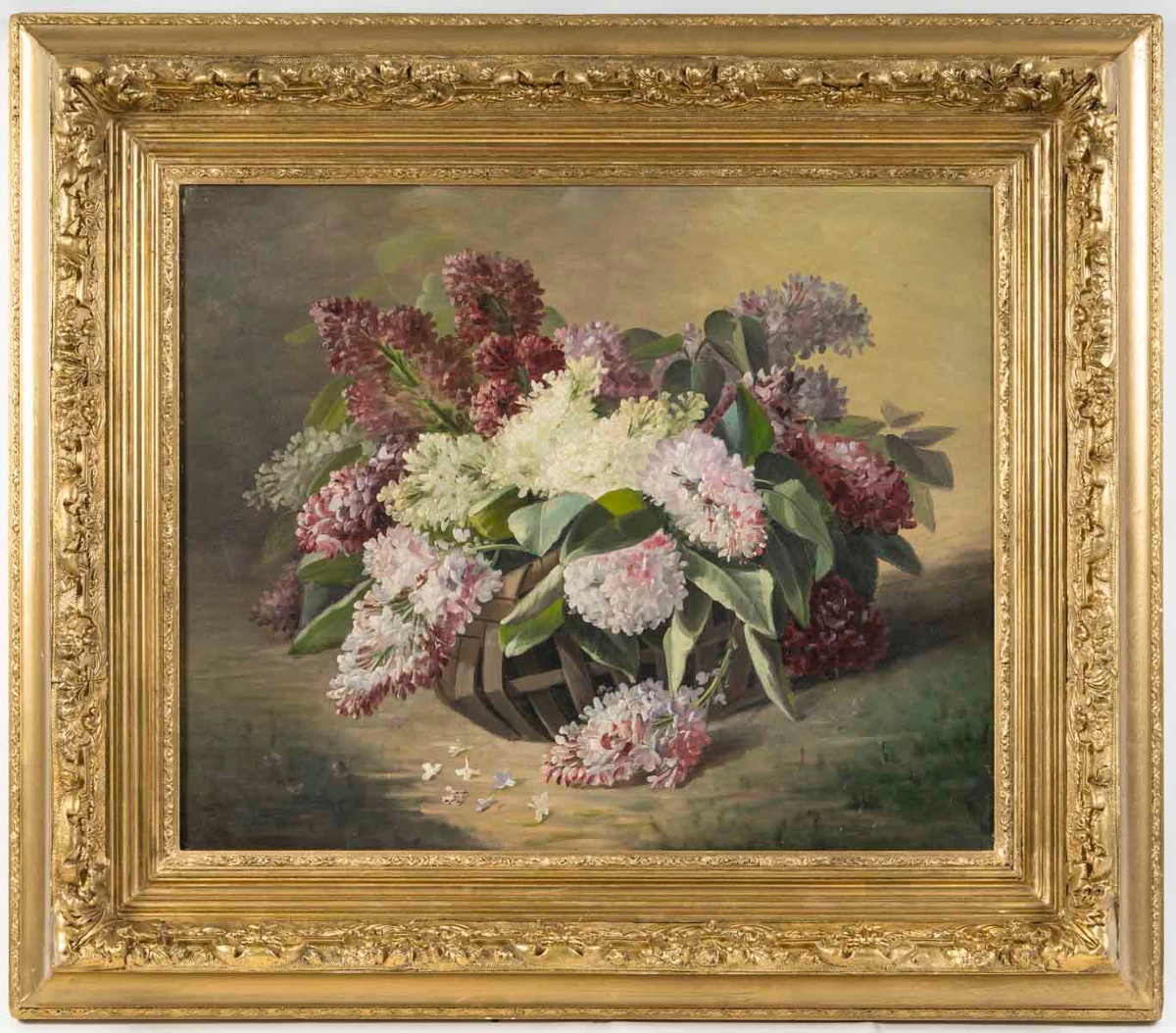 A Painting Of Flowers, Late 19th Century 