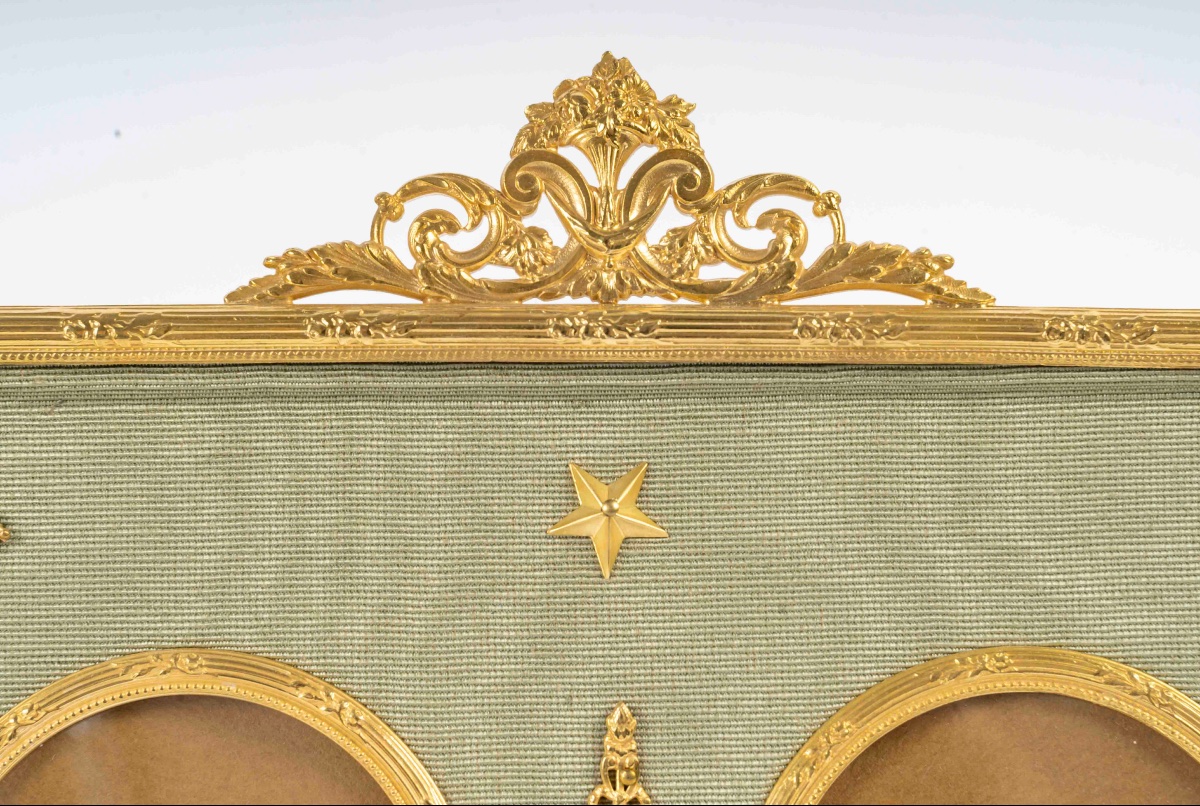 Un cadre photos double, de style louis XVI, fin XIXème siècle -photo-3