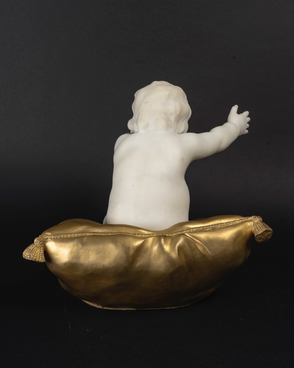 Sculpture en marbre Affortunato GORY (1895 - 1925) -photo-4