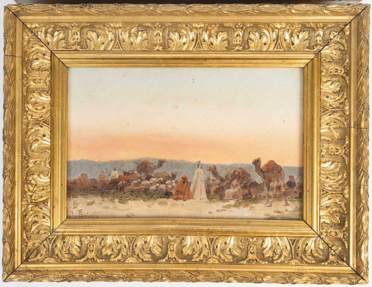 Une paire de tableaux orientaliste huile sur toile, BOIVIN -photo-2