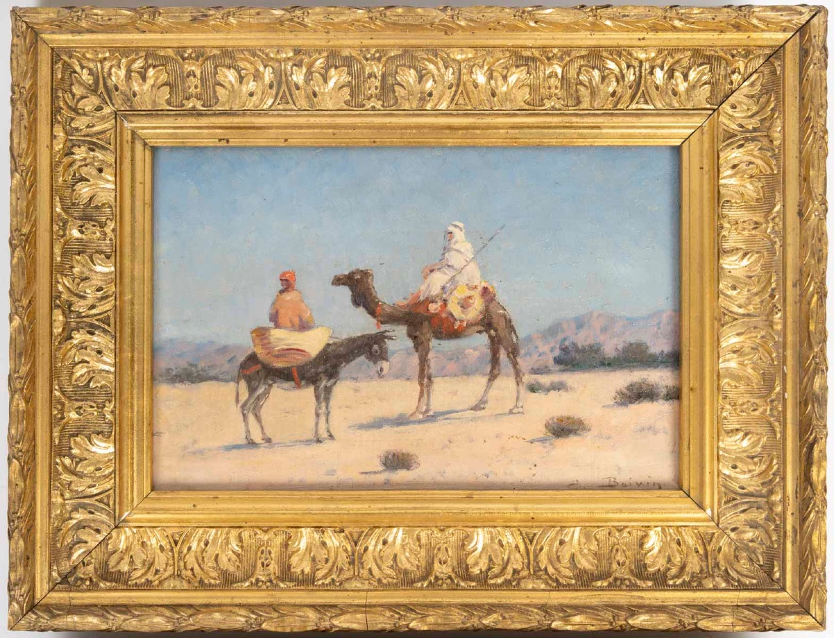 Une paire de tableaux orientaliste huile sur toile, BOIVIN -photo-3