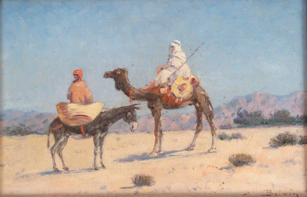 Une paire de tableaux orientaliste huile sur toile, BOIVIN -photo-4