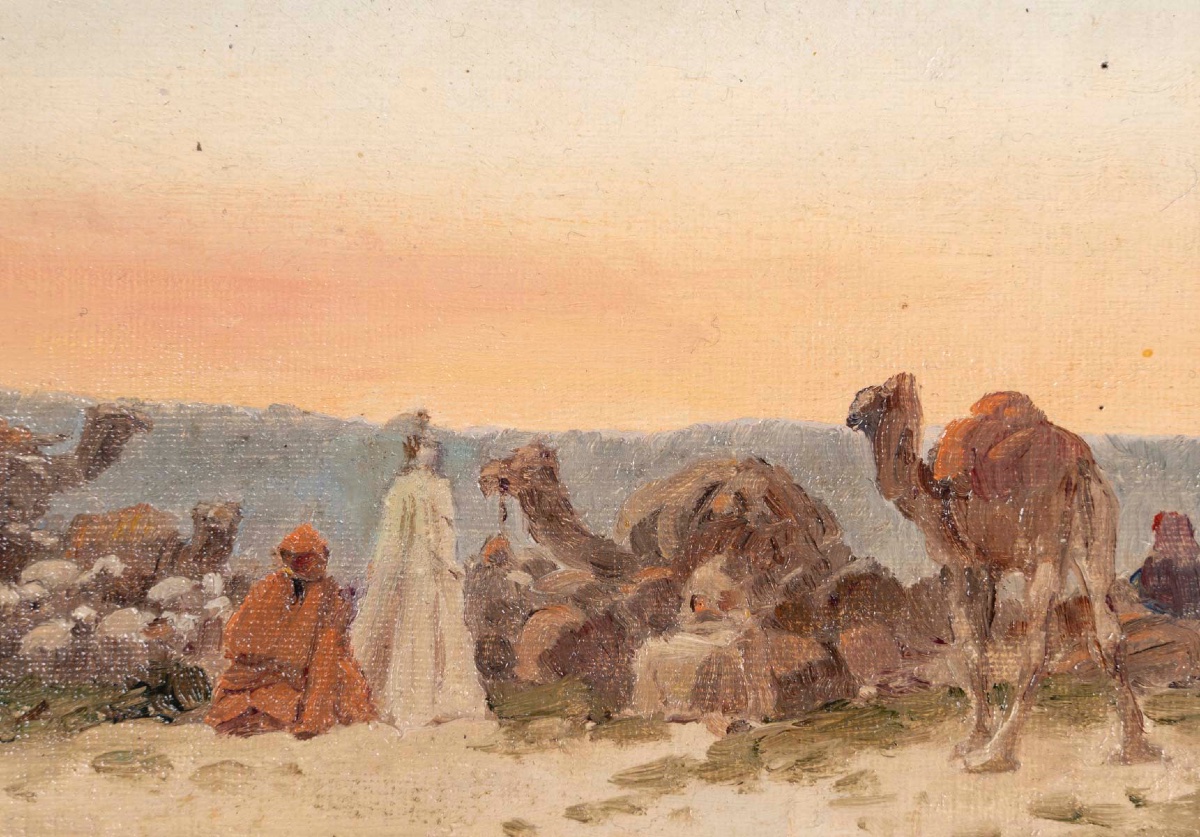 Une paire de tableaux orientaliste huile sur toile, BOIVIN -photo-2