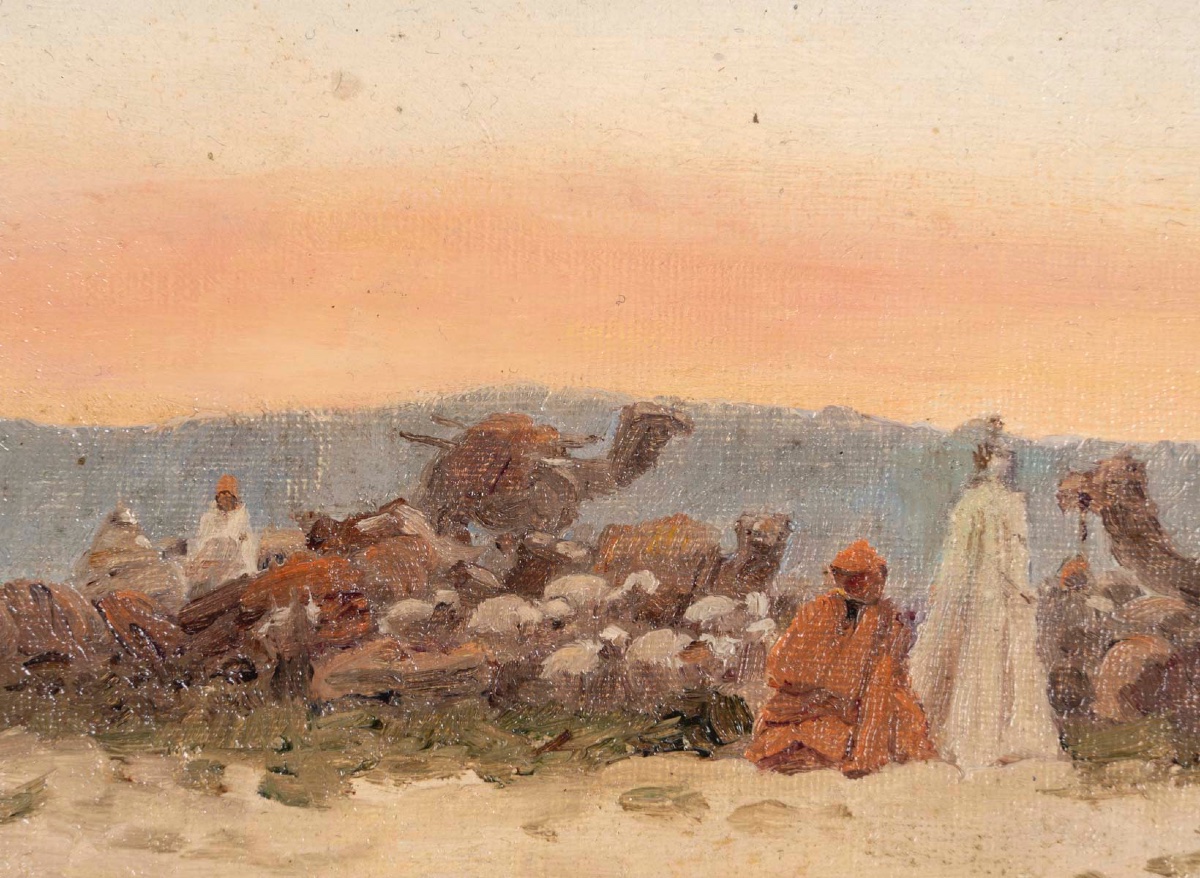 Une paire de tableaux orientaliste huile sur toile, BOIVIN -photo-3