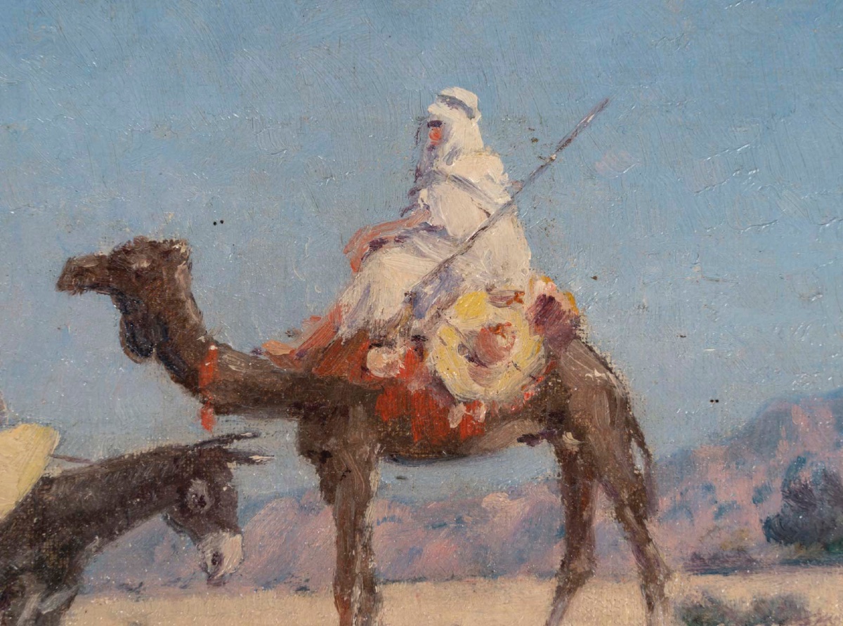 Une paire de tableaux orientaliste huile sur toile, BOIVIN -photo-5