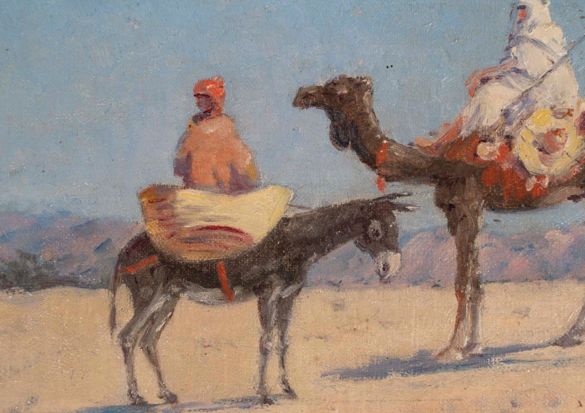 Une paire de tableaux orientaliste huile sur toile, BOIVIN -photo-6