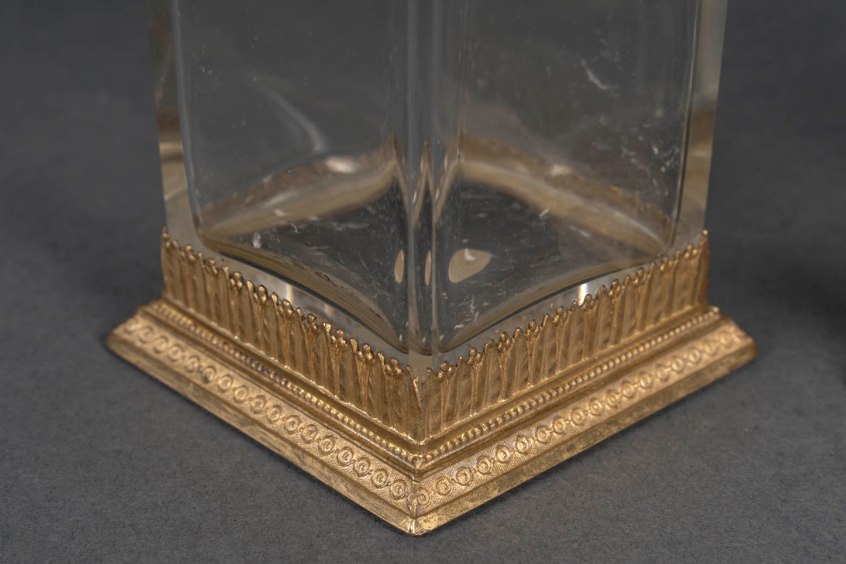 A Pair Of Crystal Vases, Early 20th Century -photo-6