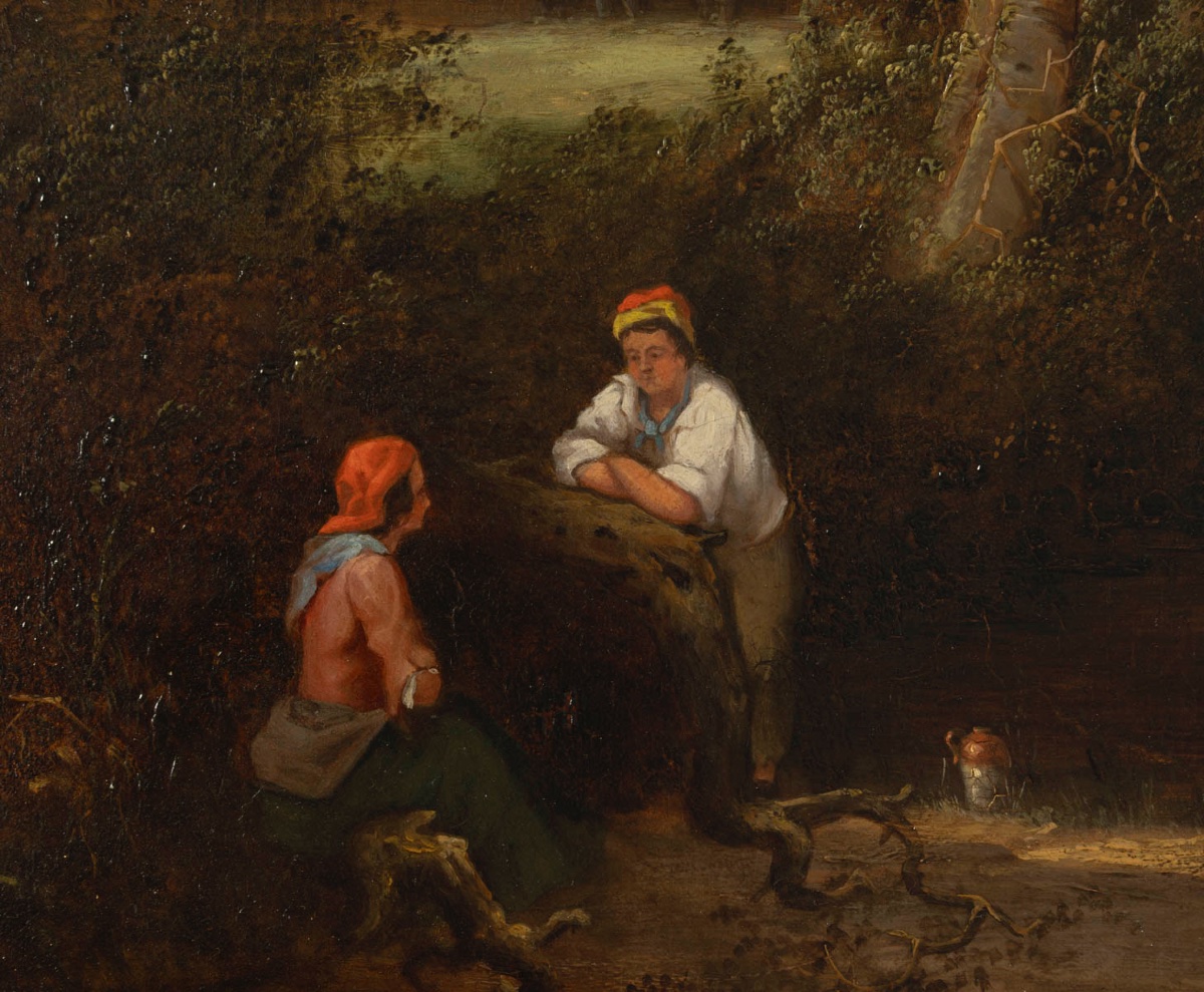 A Pair Of Oil Paintings On Canvas, 19th Century -photo-3