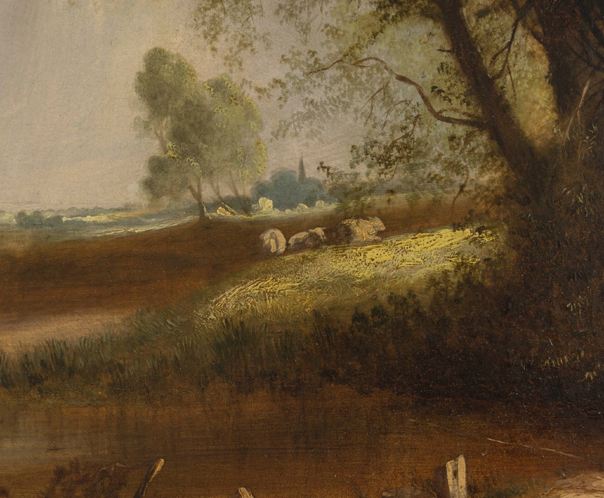 A Pair Of Oil Paintings On Canvas, 19th Century -photo-5