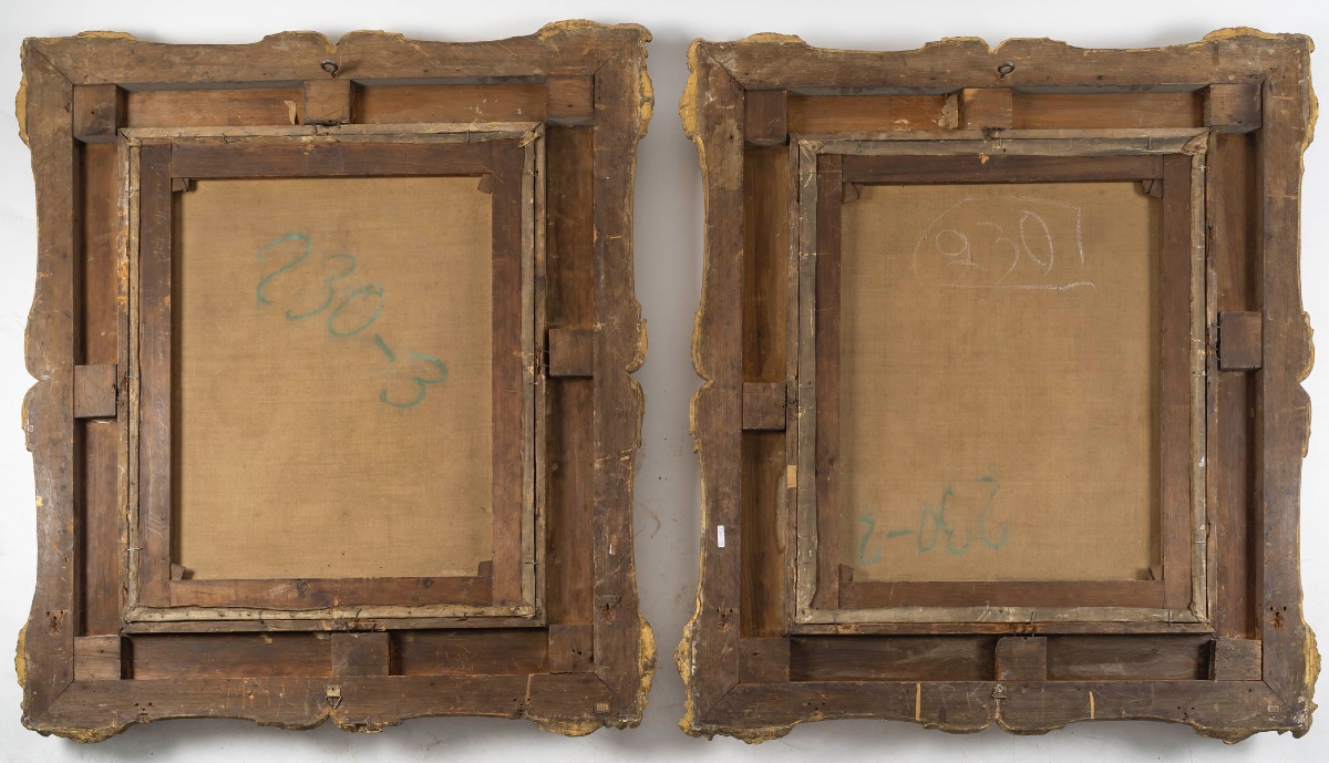 A Pair Of Oil Paintings On Canvas, 19th Century -photo-8