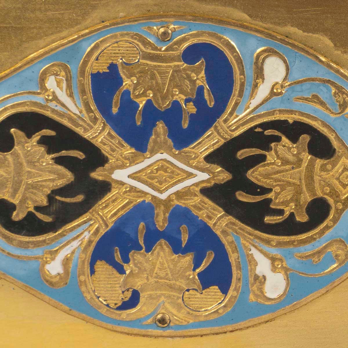 Un coffret en bronze doré et émail cloisonné, circa 1880-photo-7