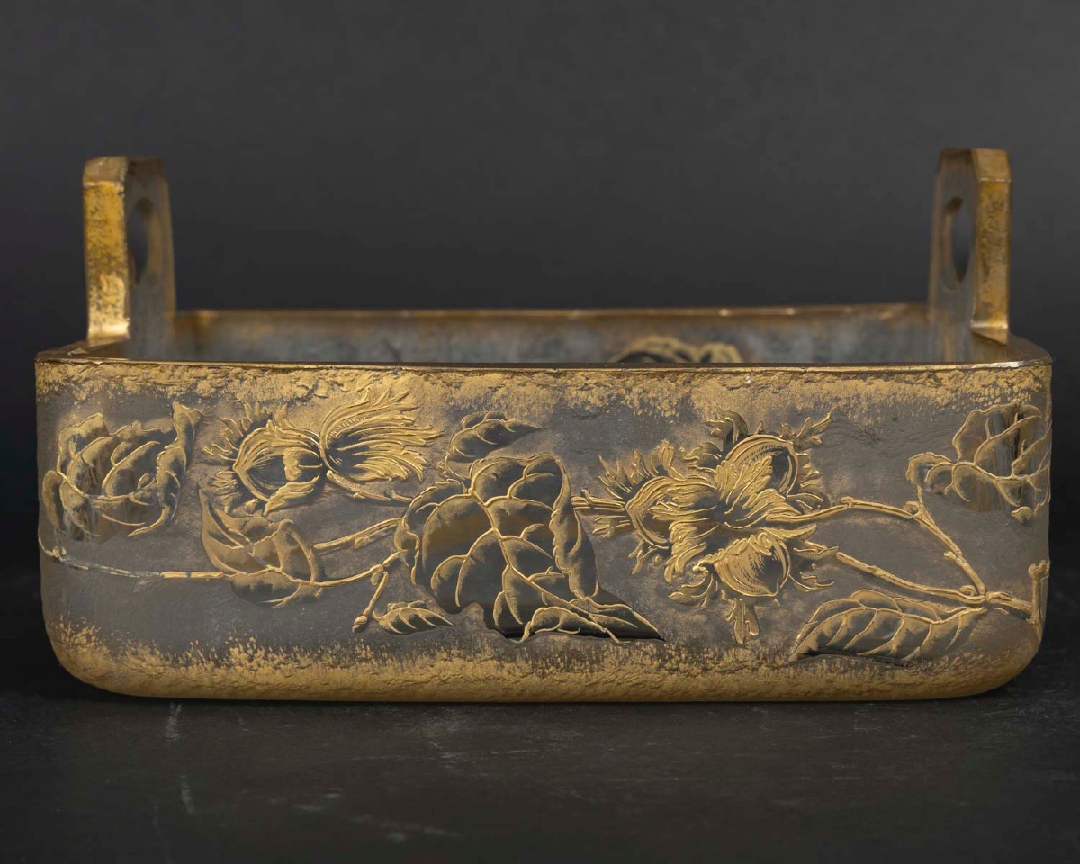 A St. Louis Crystal Bowl, In The Art Nouveau Style, Early 20th Century -photo-2