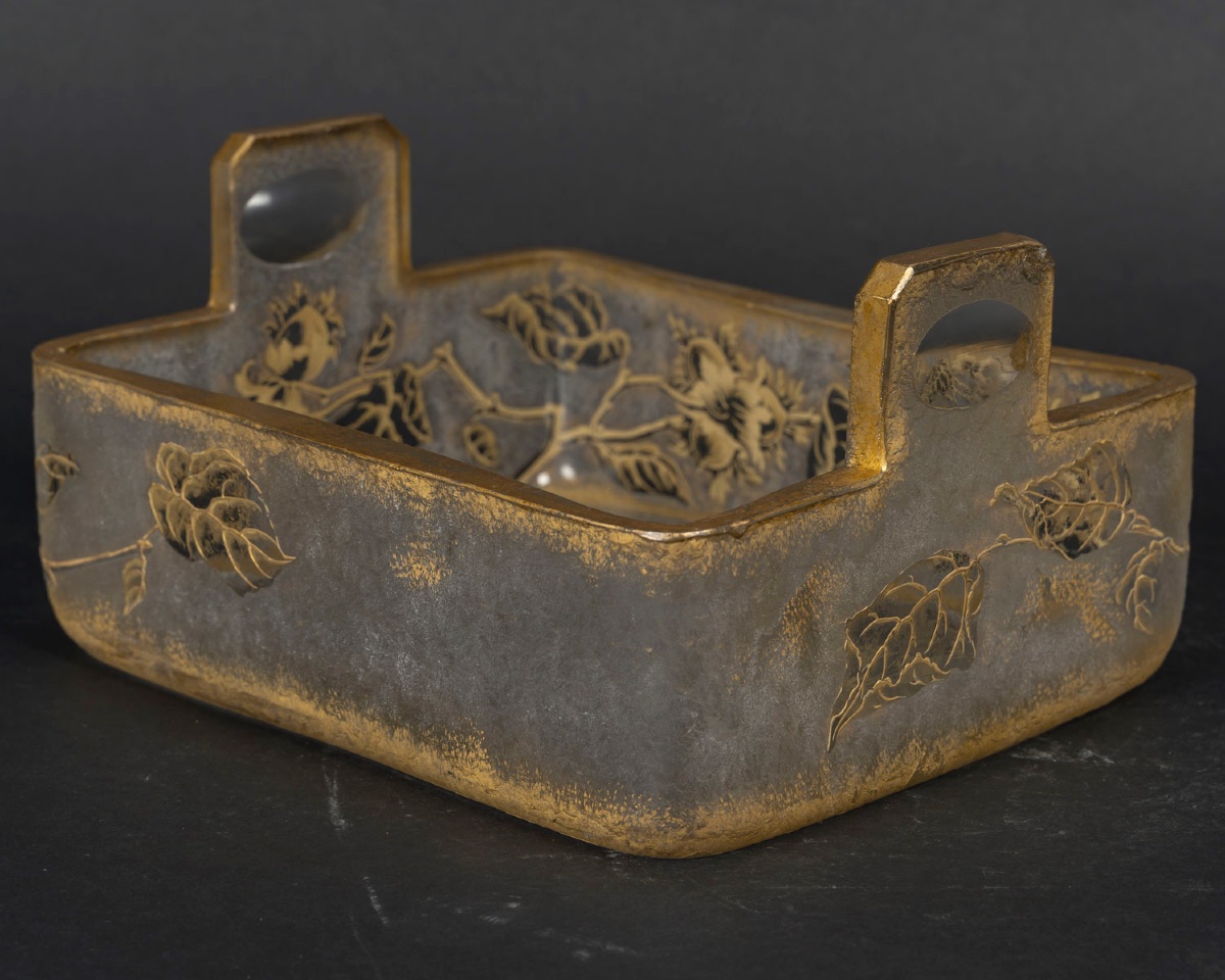 A St. Louis Crystal Bowl, In The Art Nouveau Style, Early 20th Century -photo-4