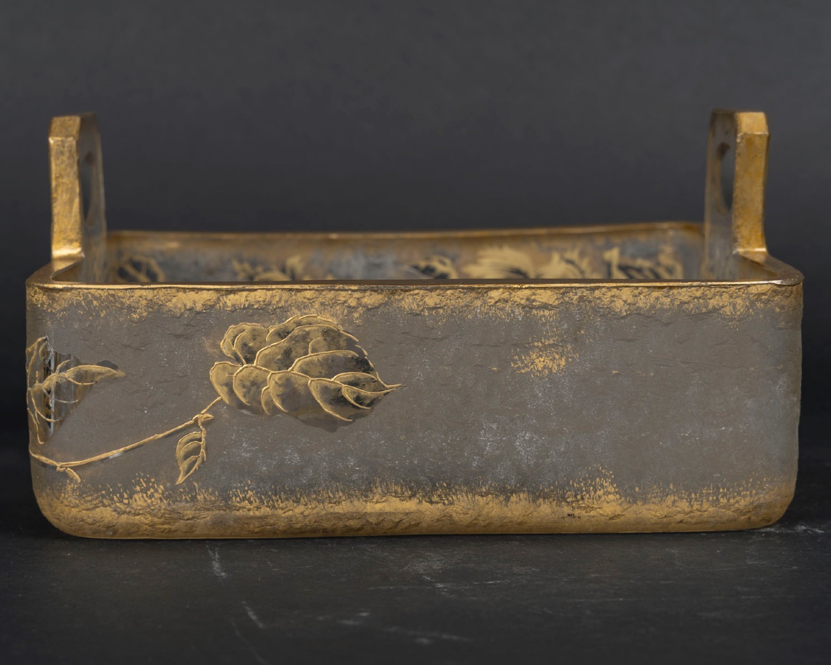 A St. Louis Crystal Bowl, In The Art Nouveau Style, Early 20th Century -photo-5