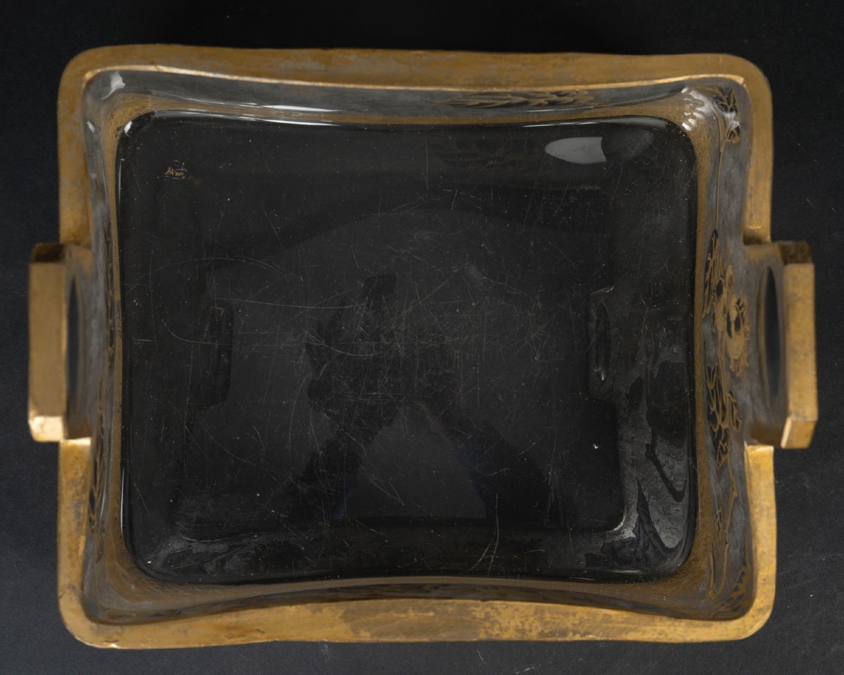 A St. Louis Crystal Bowl, In The Art Nouveau Style, Early 20th Century -photo-7