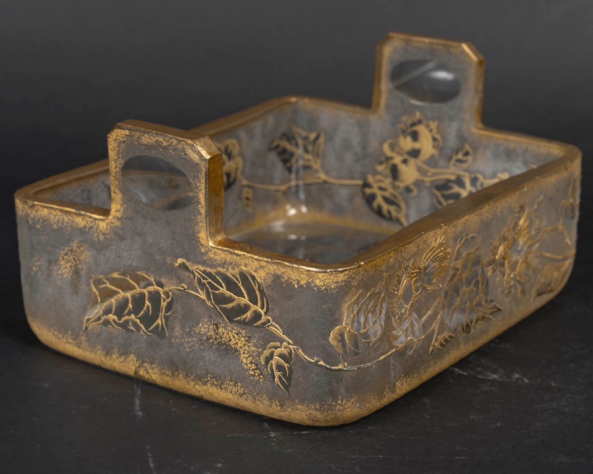 A St. Louis Crystal Bowl, In The Art Nouveau Style, Early 20th Century 