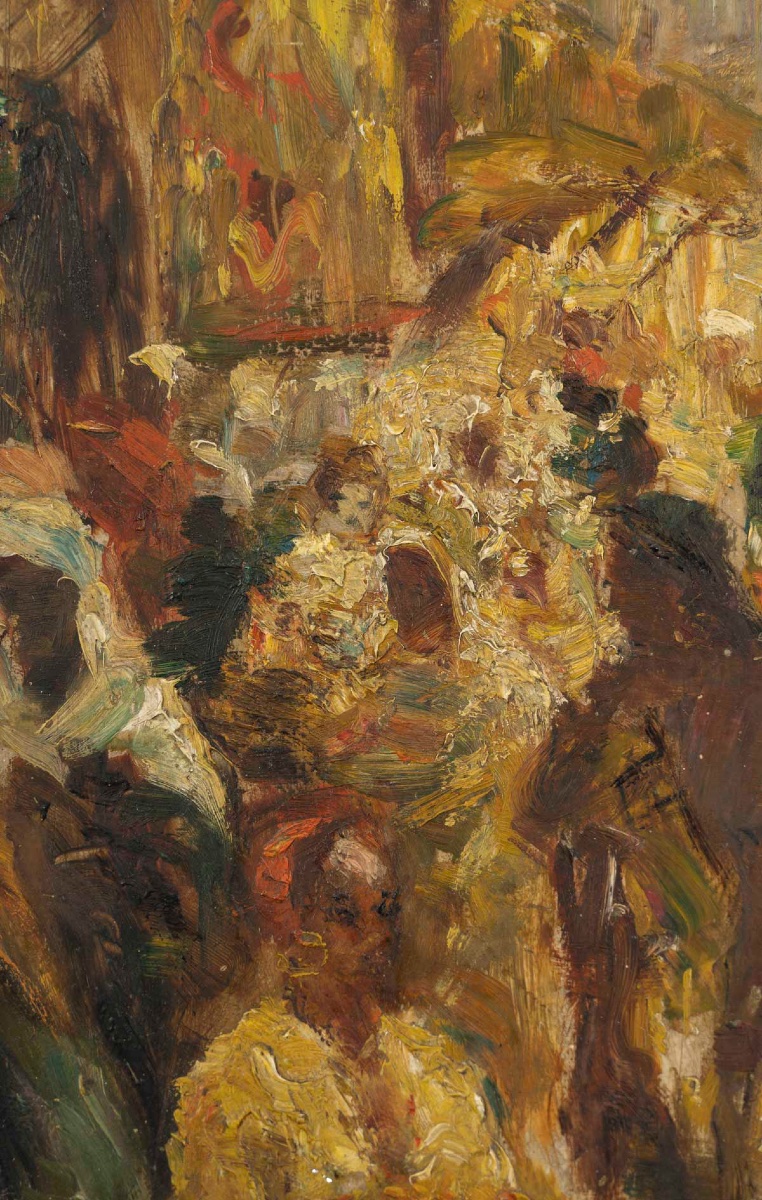 An Orientalist Painting, Oil On Panel, Late 19th Century -photo-4