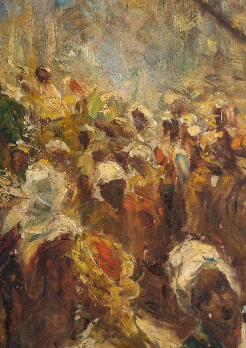 An Orientalist Painting, Oil On Panel, Late 19th Century -photo-5