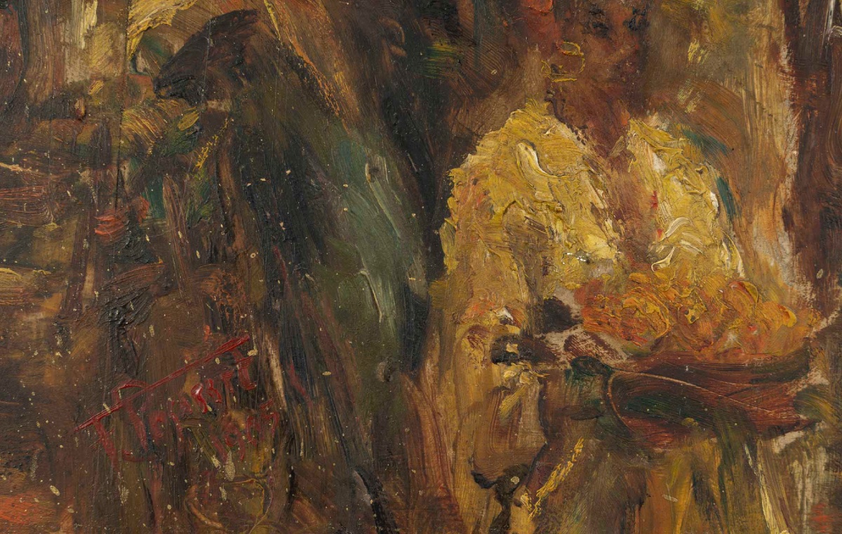 An Orientalist Painting, Oil On Panel, Late 19th Century -photo-6