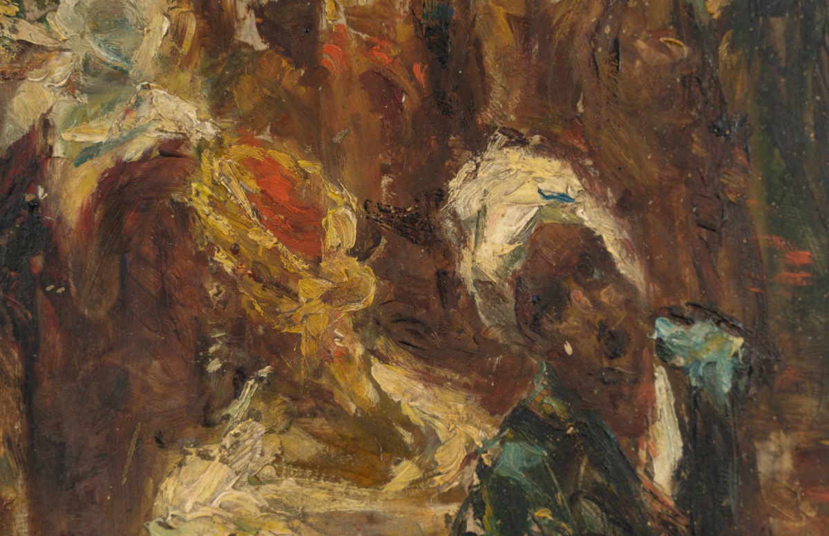 An Orientalist Painting, Oil On Panel, Late 19th Century -photo-7