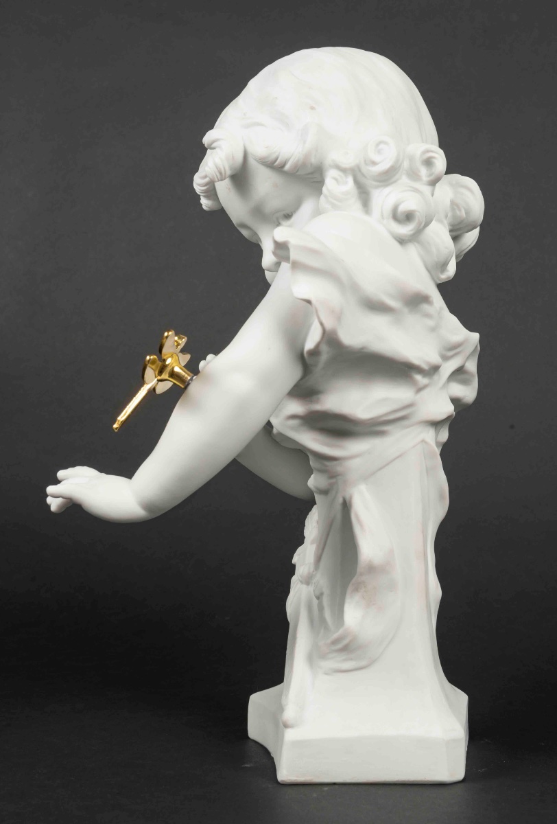Aristide De Ranieri Sèvres Biscuit Of A Little Girl With A Dragonfly, Early 20th Century -photo-7