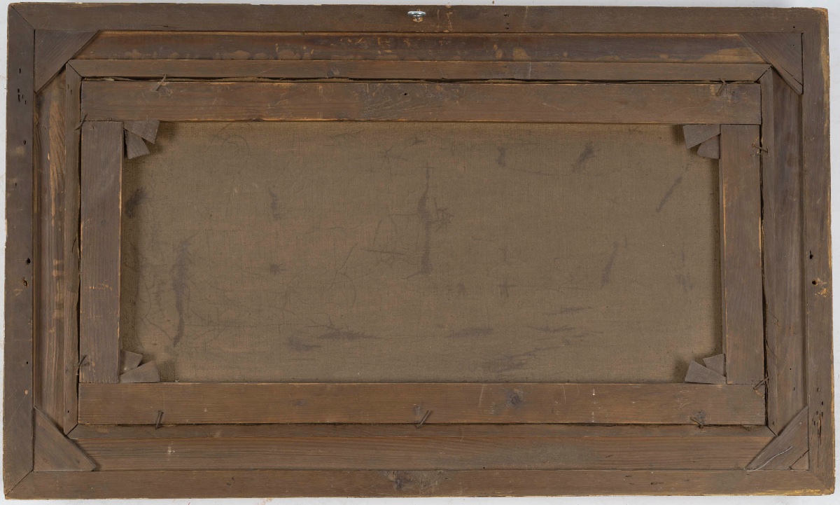 A Landscape View Of A Forest, Oil On Canvas, 19th Century -photo-8