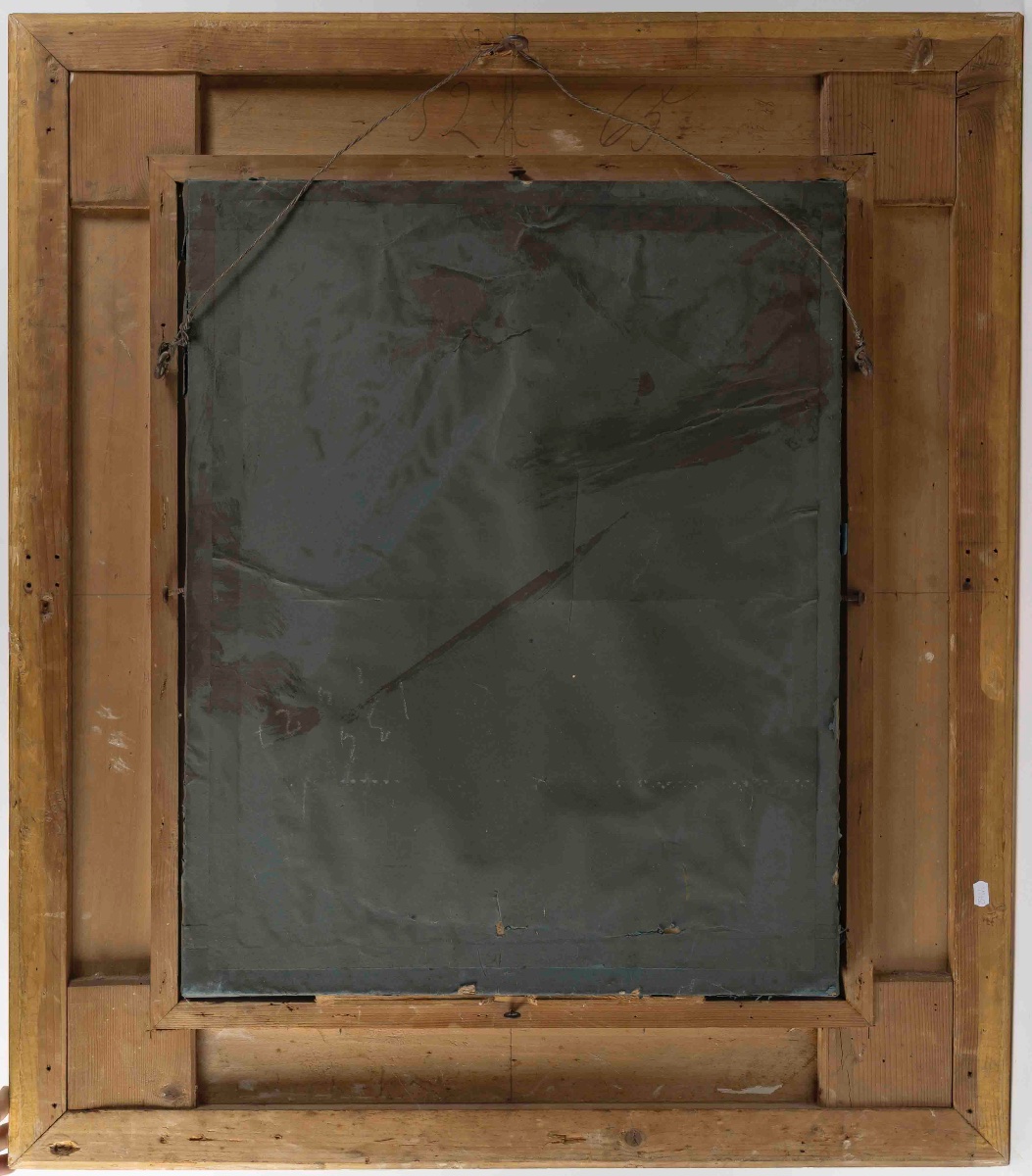 Pastel un grand pastel encadré, fin XIXème siècle -photo-8