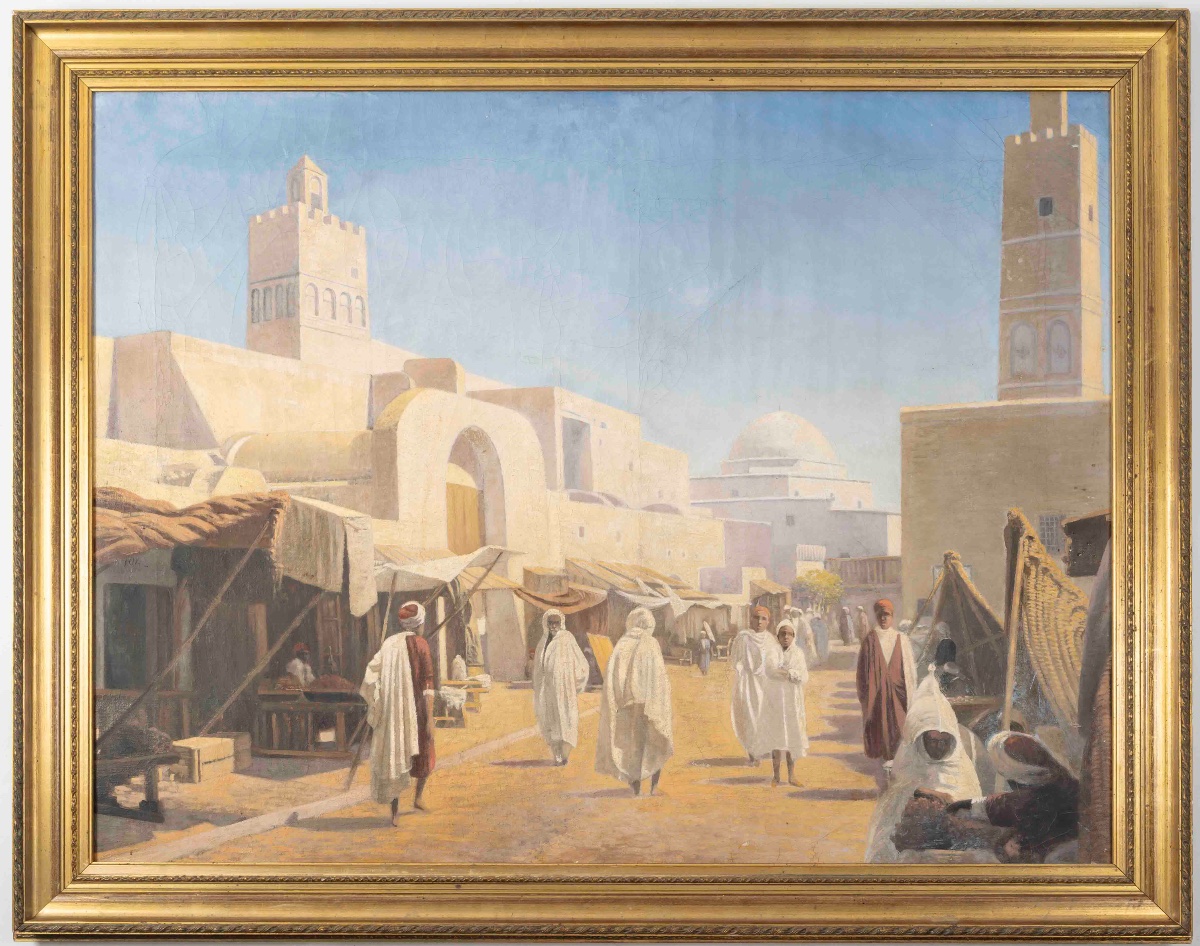 An Orientalist Painting, Kairouan, 1900 -photo-3
