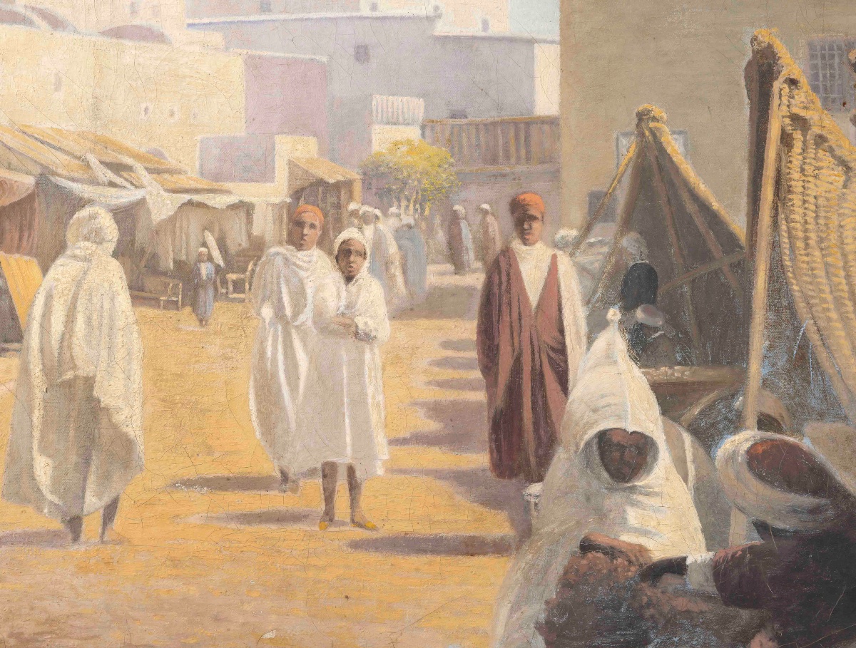 An Orientalist Painting, Kairouan, 1900 -photo-4