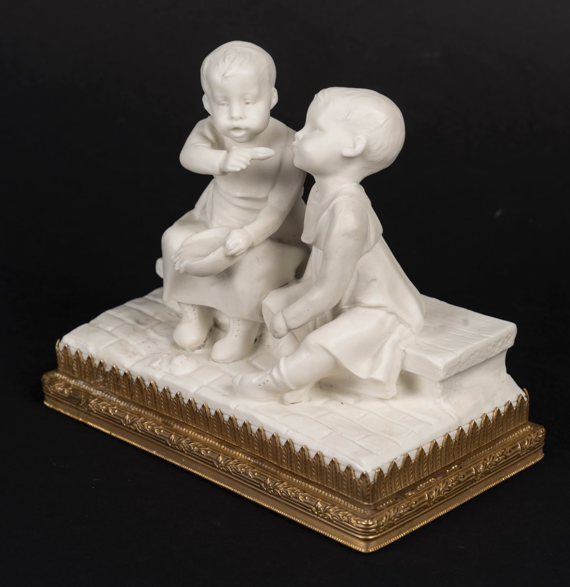 A Small Bisque Porcelain Sculpture, Art Nouveau Period-photo-3