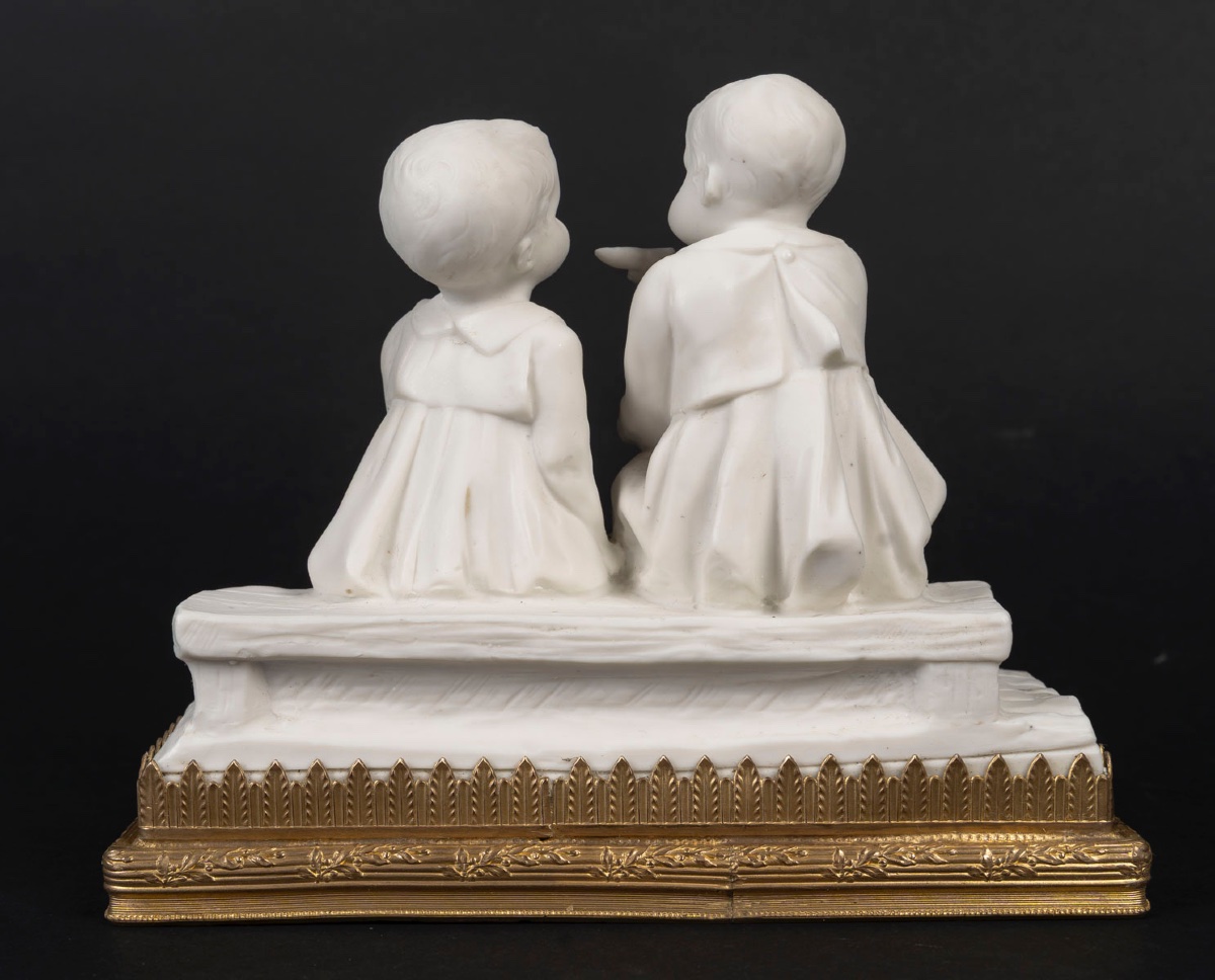 A Small Bisque Porcelain Sculpture, Art Nouveau Period-photo-5