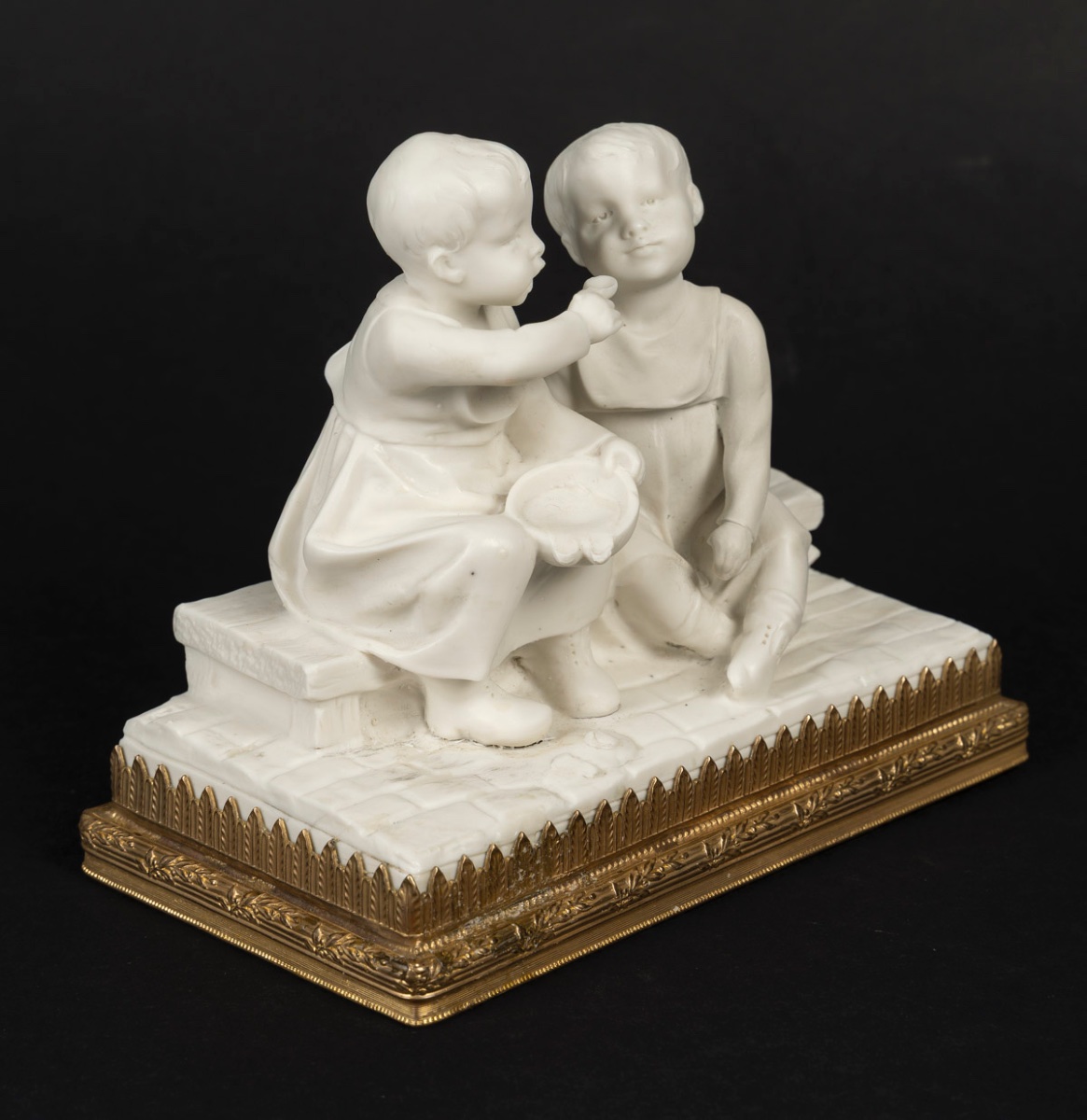 A Small Bisque Porcelain Sculpture, Art Nouveau Period-photo-7