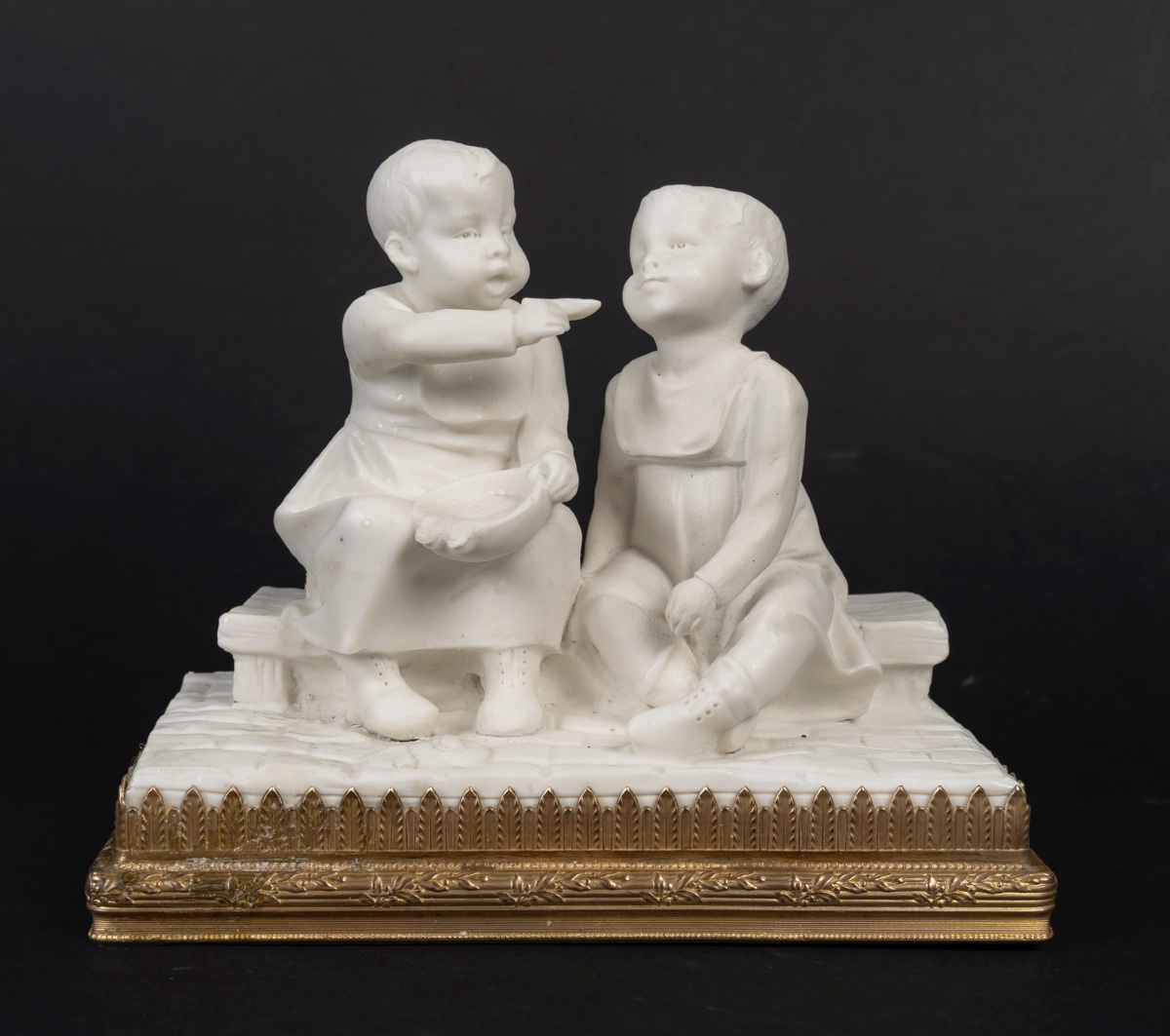 A Small Bisque Porcelain Sculpture, Art Nouveau Period