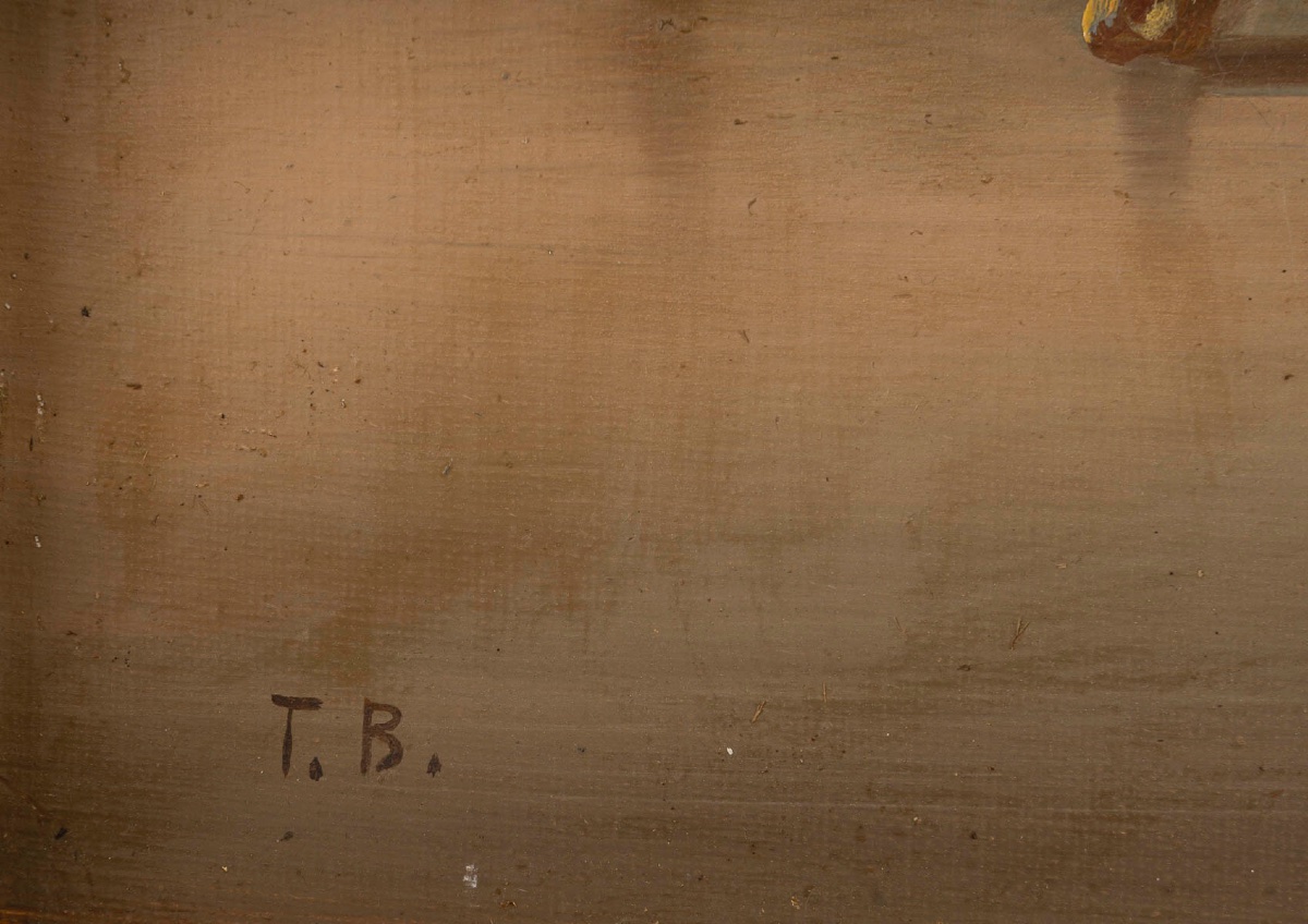 Un tableau huile sur toile scène galante , fin XIXème siècle -photo-7